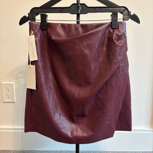 Wilfred Mini Skirt - spiced burgundy